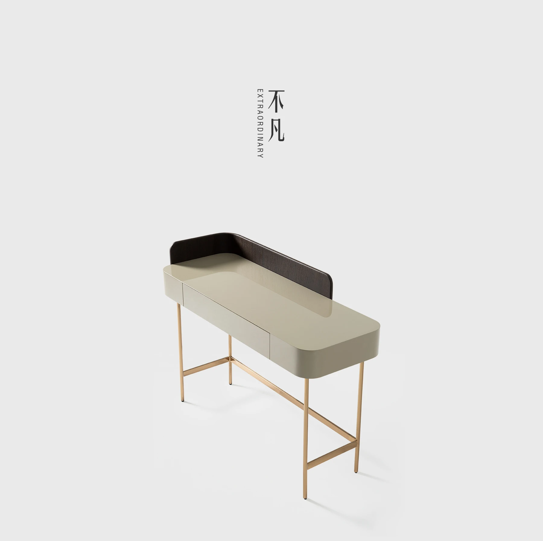 Italian Minimalist Paint High-End Makeup Table Modern Minimalist Small Apartment Storage Dressing Table