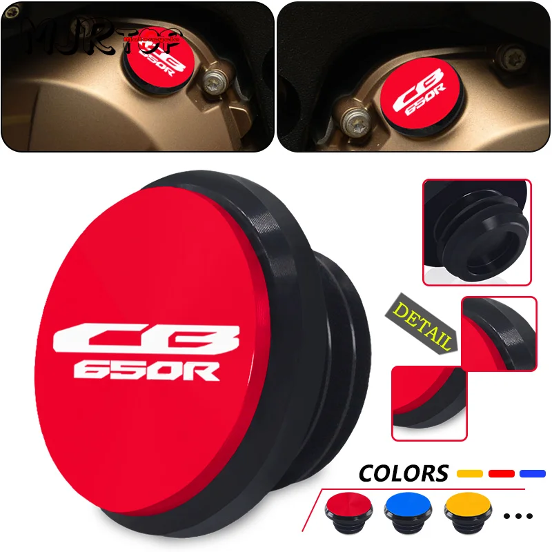 

For Honda CB650R 2019-2023 CB650F 2013-2018 Motorcycle CNC Engine Oil Filler Cap Engine Screw Protection Cover cb650r cb650f