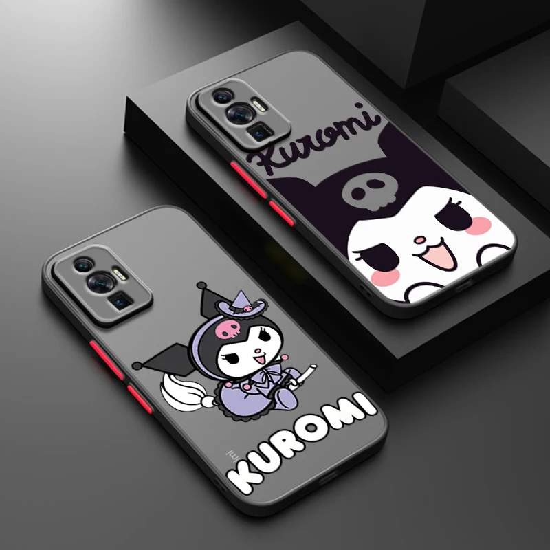 Anime Kuromi For Xiaomi Redmi 13C 12C 12 11A 10X 10C 9C 9AT 9 A2 A1 Power Prime Plus Frosted Translucent Phone Case