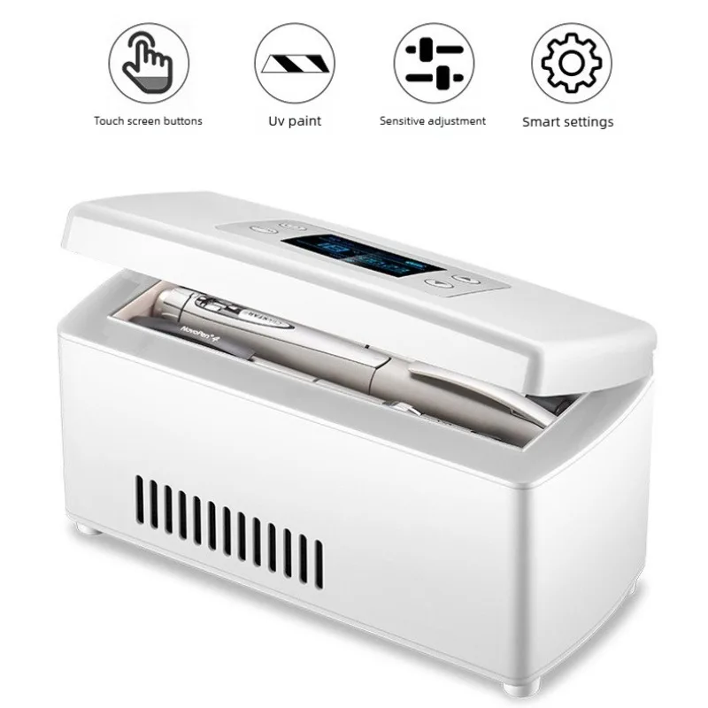 

Smart Insulin Cooler Case with Digital Display 2-8°C Drug Insulation Box Charging Constant Temperature USB Empty Box