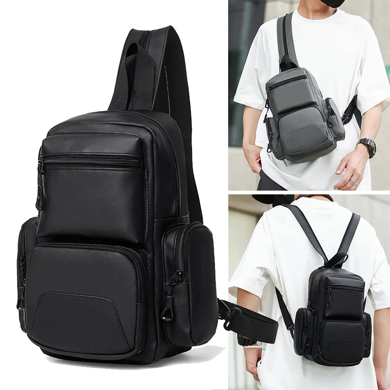 Męska lekka torba na klatkę piersiową Outdoor Camping piesze wycieczki plecak wspinaczkowy wielofunkcyjny i wieloma kieszeniami plecak przekątna torba krzyżowa