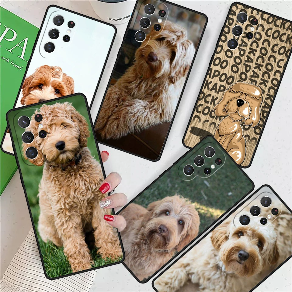 Cockapoo dog cute cockapoos For Samsung Galaxy S24 Ultra S21 S22 S8 S9 S10E Note 10 20 Plus FE S23 Phone case Cover Coque