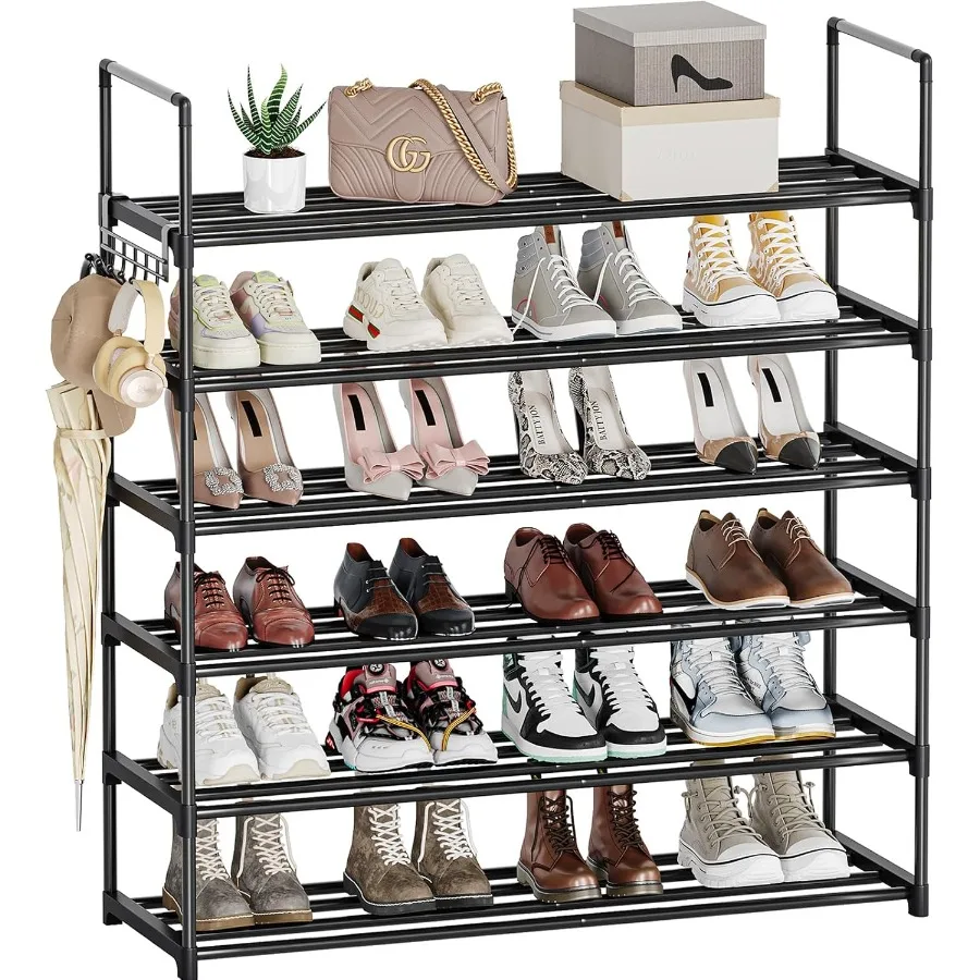 

6 Tier Shoe Rack Shoe Rack for Closet Shoe Organizer for Entryway Shoe Storage for Front Door Entrance Entryway Large Shoe Stan