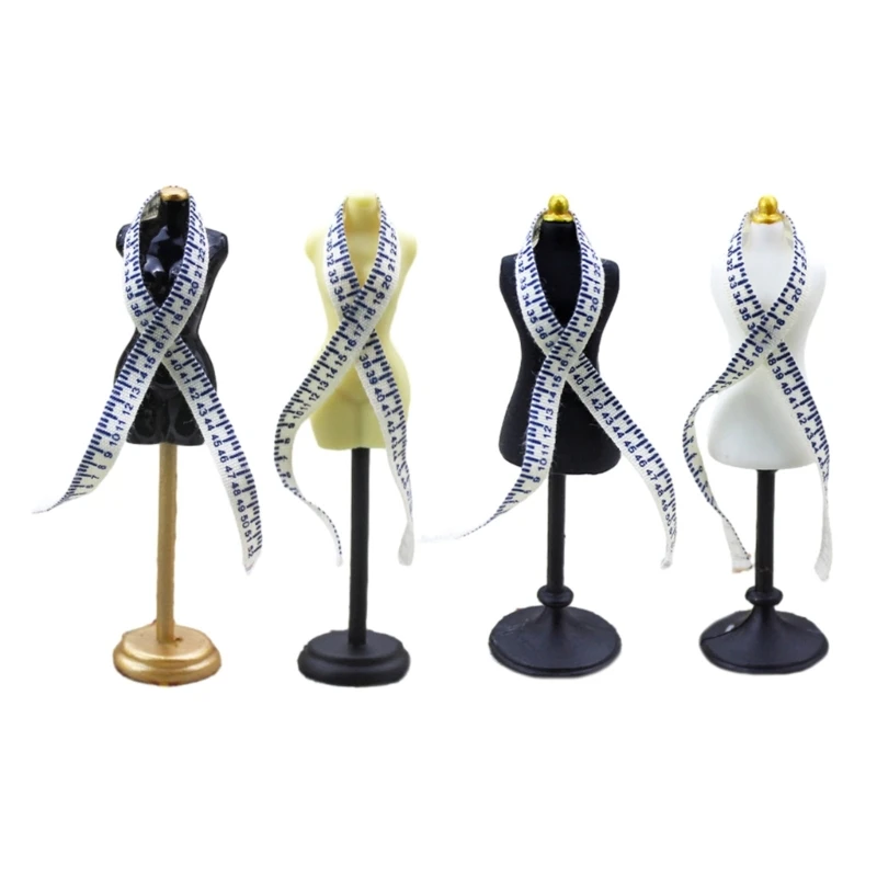 

Miniature Female Mannequin Model Cloth Rulers Simulation Dress Mannequin Model for Doll House 1/12 Model Toy