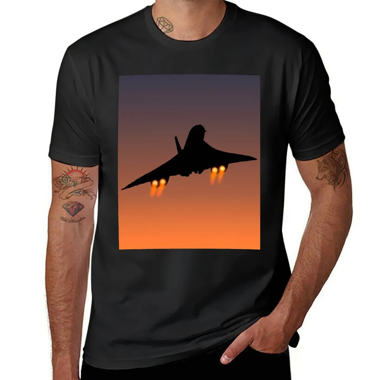 

Футболка Concorde «Afterburners», футболка с аниме, летняя одежда, футболка на заказ, мужская футболка 100 ℅ хлопок