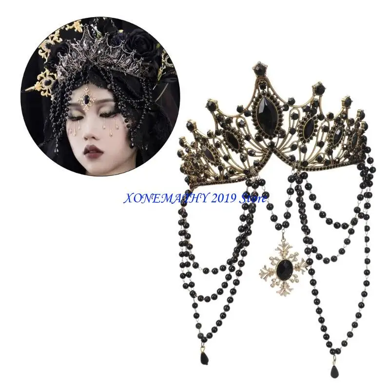 

F42F Multifunctional Female Headbands Carnivals Headwear Stage Performances Headdress