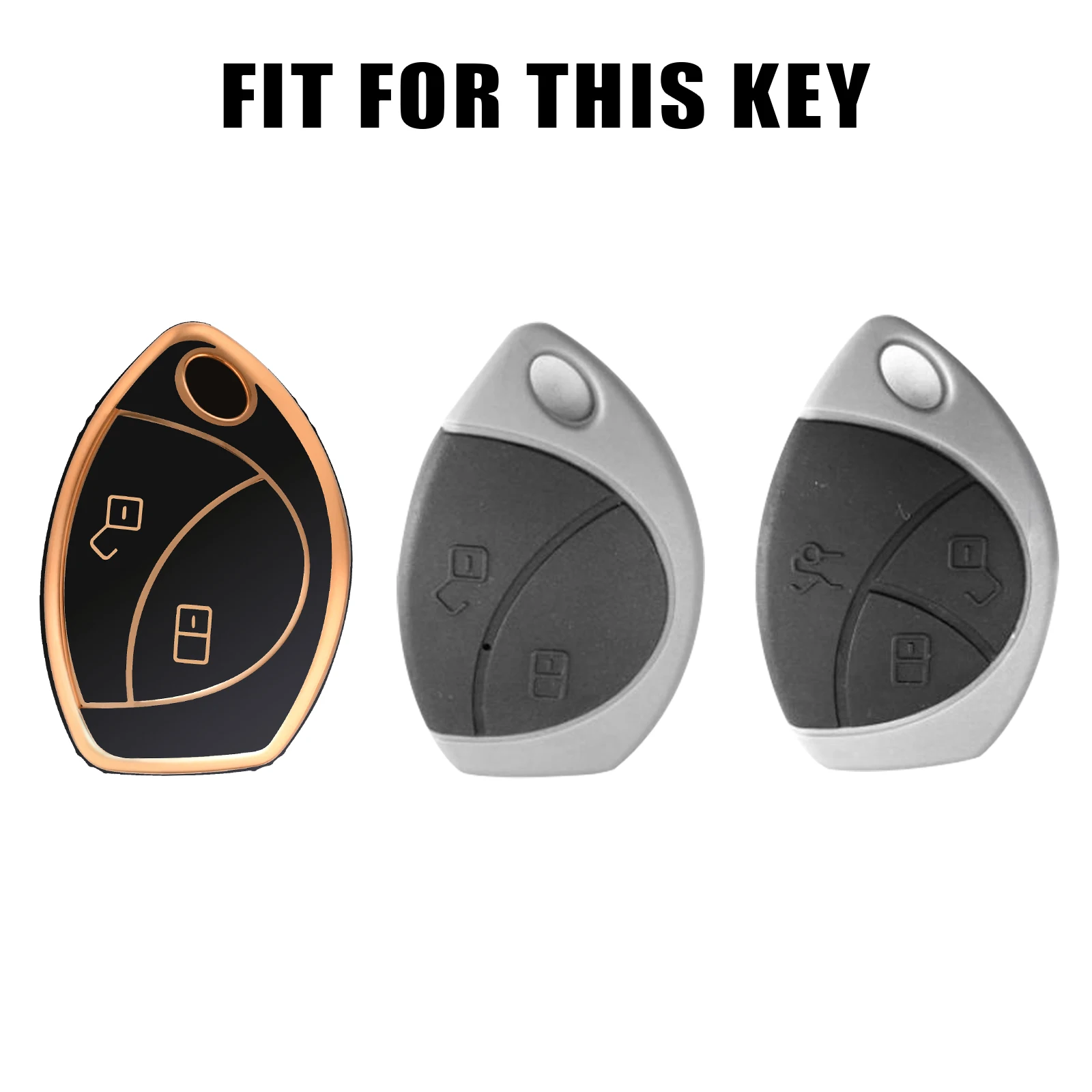 TPU Car Key Case Cover Shell keychian for Toyota FOB COVER FOR TOYOTA Key Cover Keyless CAR Accessories