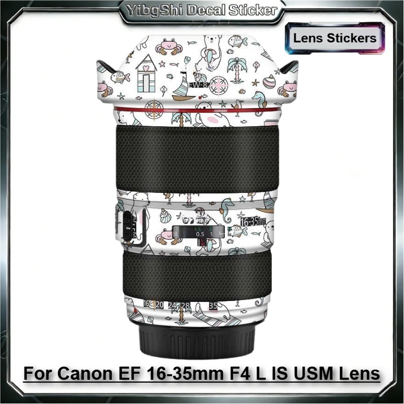 

For Canon EF 16-35mm F4 L IS USM Lens Sticker Vinyl Wrap Film Lens Body Anti-Scratch Protective Sticker Protector Coat 16-35 F/4