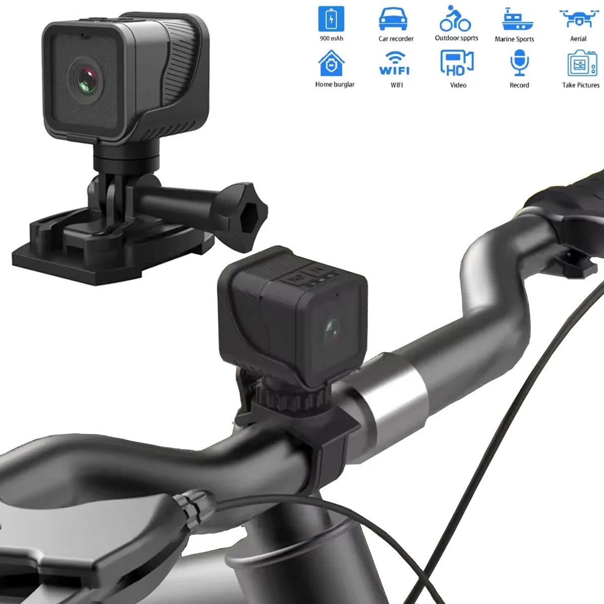 

1080p high-definition portable sports mini camera with hotspot WiFi waterproof camera, motorcycle and bicycle driving recorder