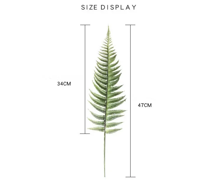 1/3pcs Simulation fern leaf Artificial flower Home decor Grass Green Plant Persian leaves for DIY Wedding Christmas Decoration