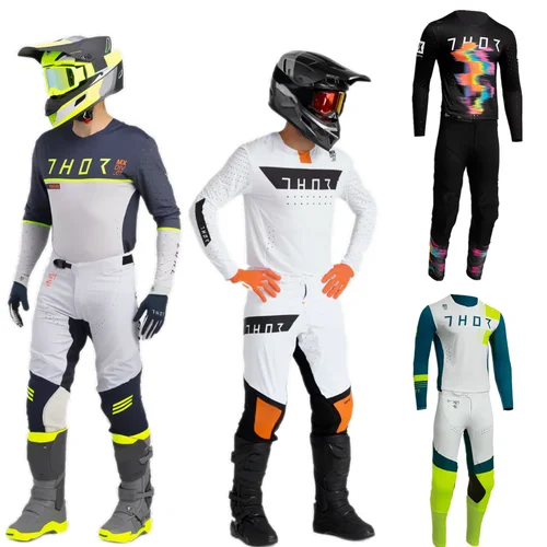 Imagen 2 del producto Conjunto de equipo de Moto 2026 FH, conjunto de Jersey de Motocross todoterreno, Kit de moto de cross CNVS, traje de motocicleta, Combos Enduro MX