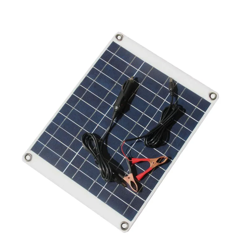 80W Portable Solar Panel Kit 12V/5V Dual USB Solar Charger Waterproof Panel Solar Cells Phone Power Bank with 10A-60A Controller