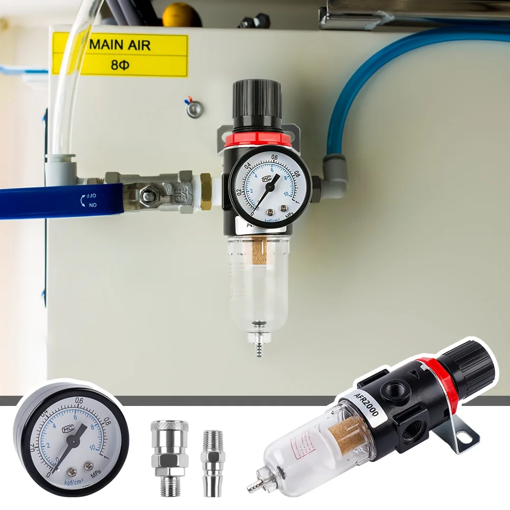 AFR-2000 Pneumatische Filter Regler Luft Behandlung Einheit Druck Schalter Gauge AFR2000(AFR-2000