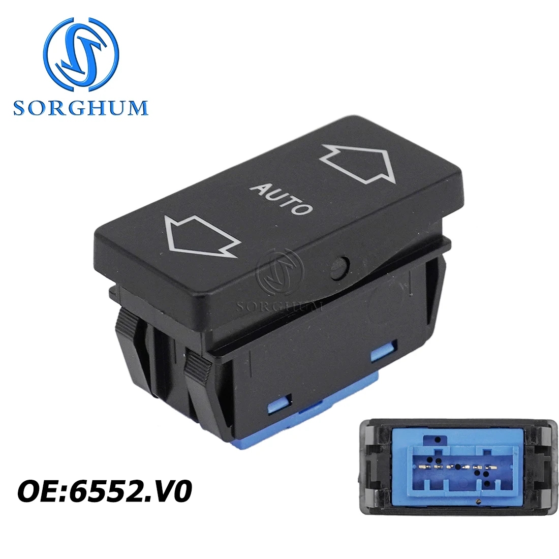 

SORGHUM Car Accessories For PEUGEOT 106 91-03 For PEUGEOT 405 87-96 New Power Window Single Switch Button 6552.V0 6552.V1 6P