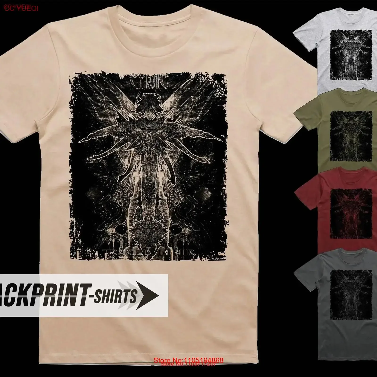 Cynic Traced In Air T Shirt cotton Men's all sizes S 5XL 18 colors band poster album cover vintage Washed graphic Slightly