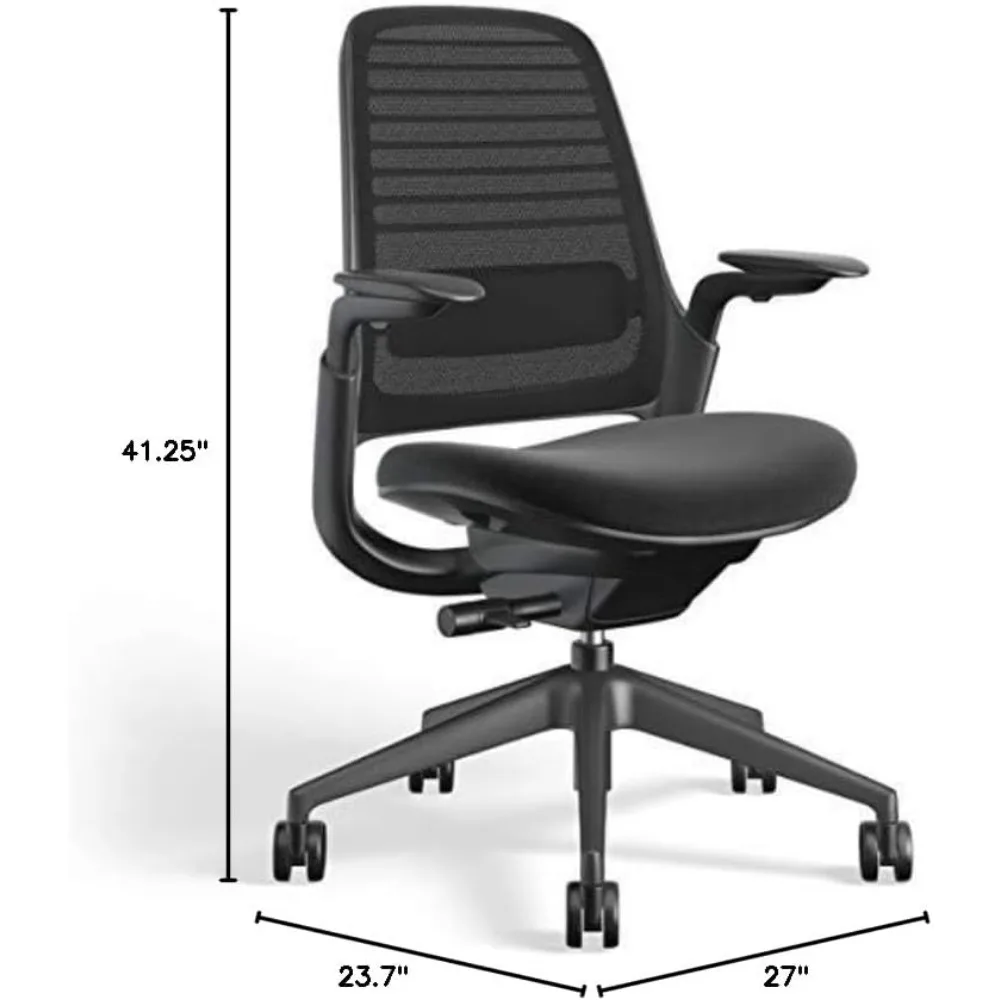 Office Chair Ergonomic Work Chairs with Wheels for Carpet, Helps Support Productivity Weight-Activated Controls, Office Chair