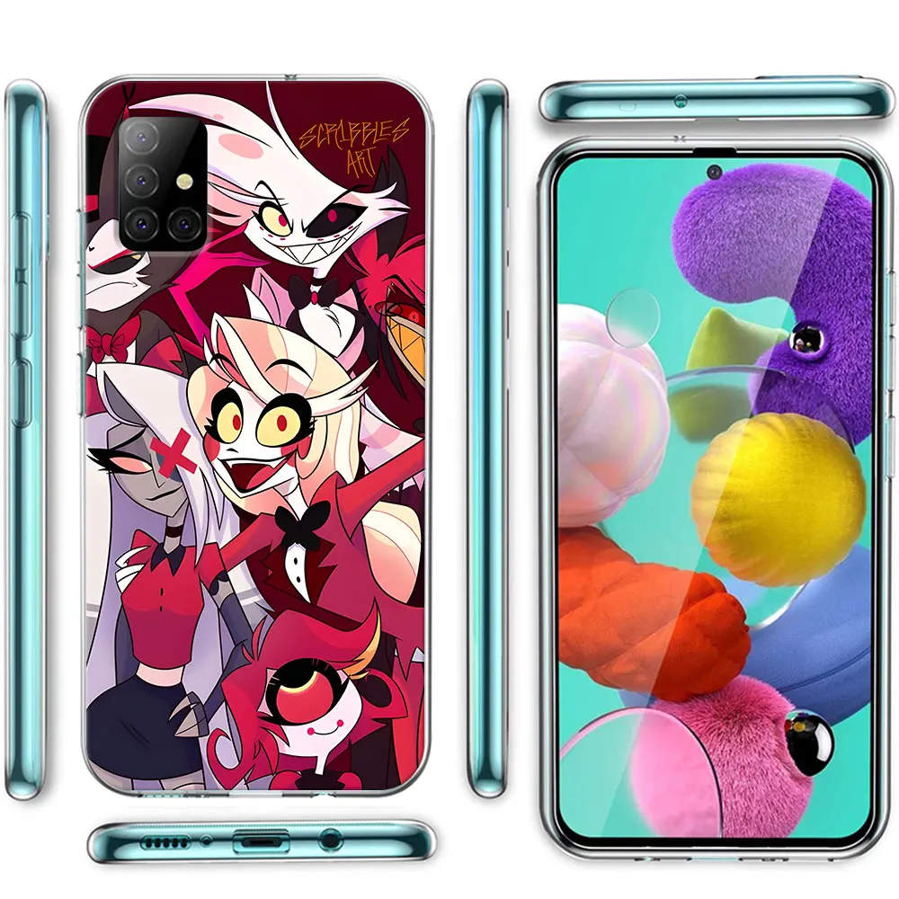 Anime H-Hazbin Hotels Case for Samsung Galaxy A54 A14 A12 A51 A13 A52s A53 A32 A52 A21s A24 A31 A23 A22 A71 A34 TPU Phone Cover