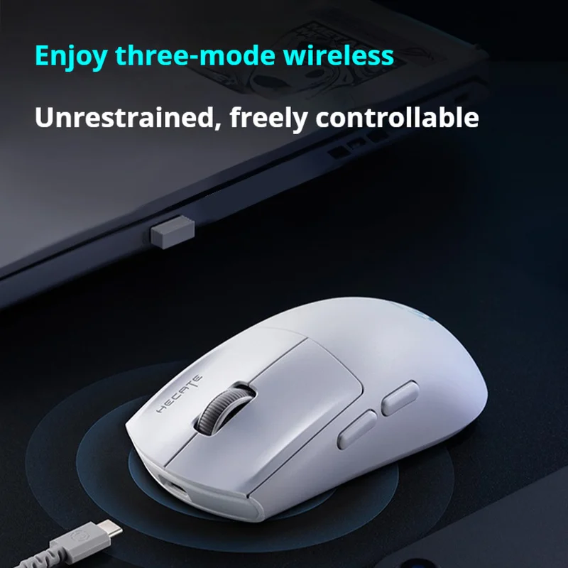 G1M Gaming Mouse Wireless Technology 2.4G Bluetooth Light Weight Design Ultra-Low Latency Ultra Long Battery Life Six DPI Levels