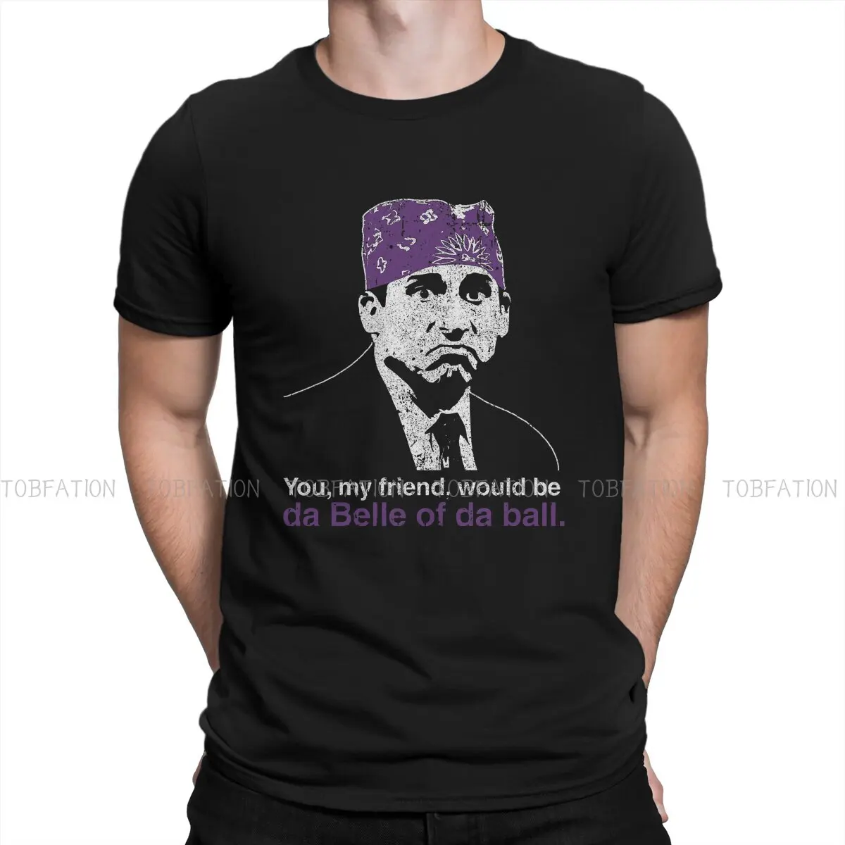 The Office TV Show Prison Mike Da Belle of Da Ball Essential  Tshirt Harajuku Graphic Men Tops Large Cotton O-Neck T Shirt