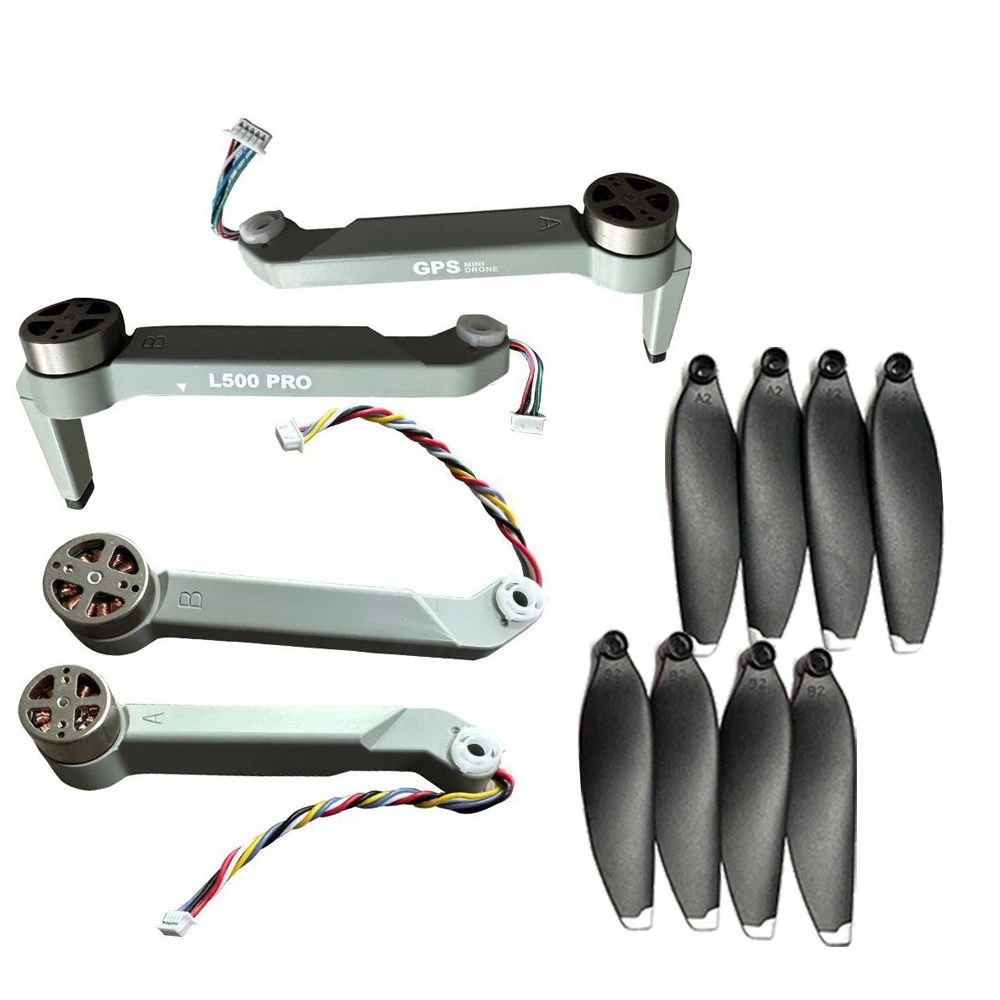 LYZRC L500 PRO L500PRO GPS Drone Original Spare Part Kit Full Set Motor Arm with Brushless Engine Main Blade Propeller