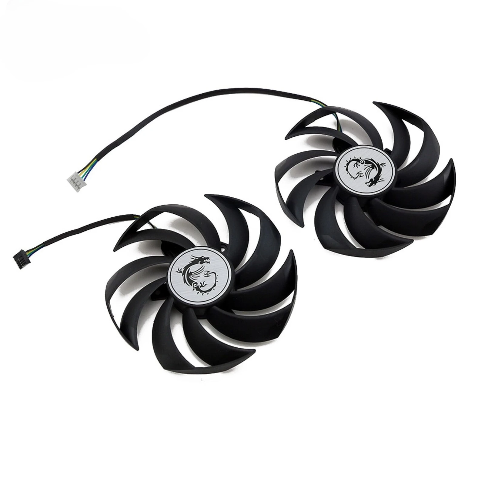 MSI RTX 3060 Ti RX 6600 6700 XT GAMING X 교체용 GPU 팬 세트 썸네일 5