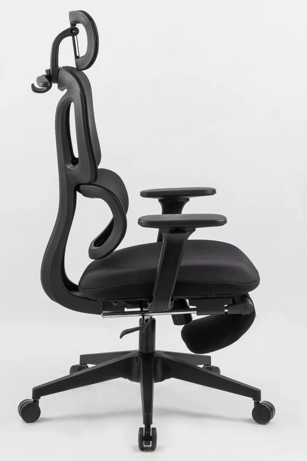 Ergonomic Office Chair with Foot Rest, High Back Computer Chair with Dynamic Lumbar Support, 2D Headrest, 4D Armrests, Mesh Desk