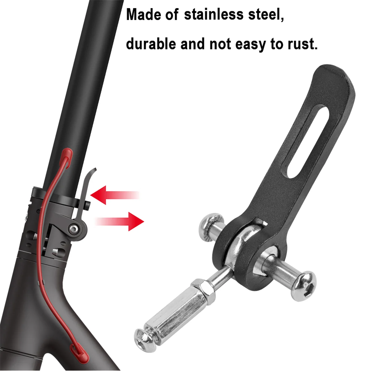 ارتفاع للطي Pothook المفصلي الترباس قفل المسمار الثابتة هوك مسامير ل Xiaomi Mijia M365 / M365 / Pro سكوتر كهربائي إصلاح أجزاء