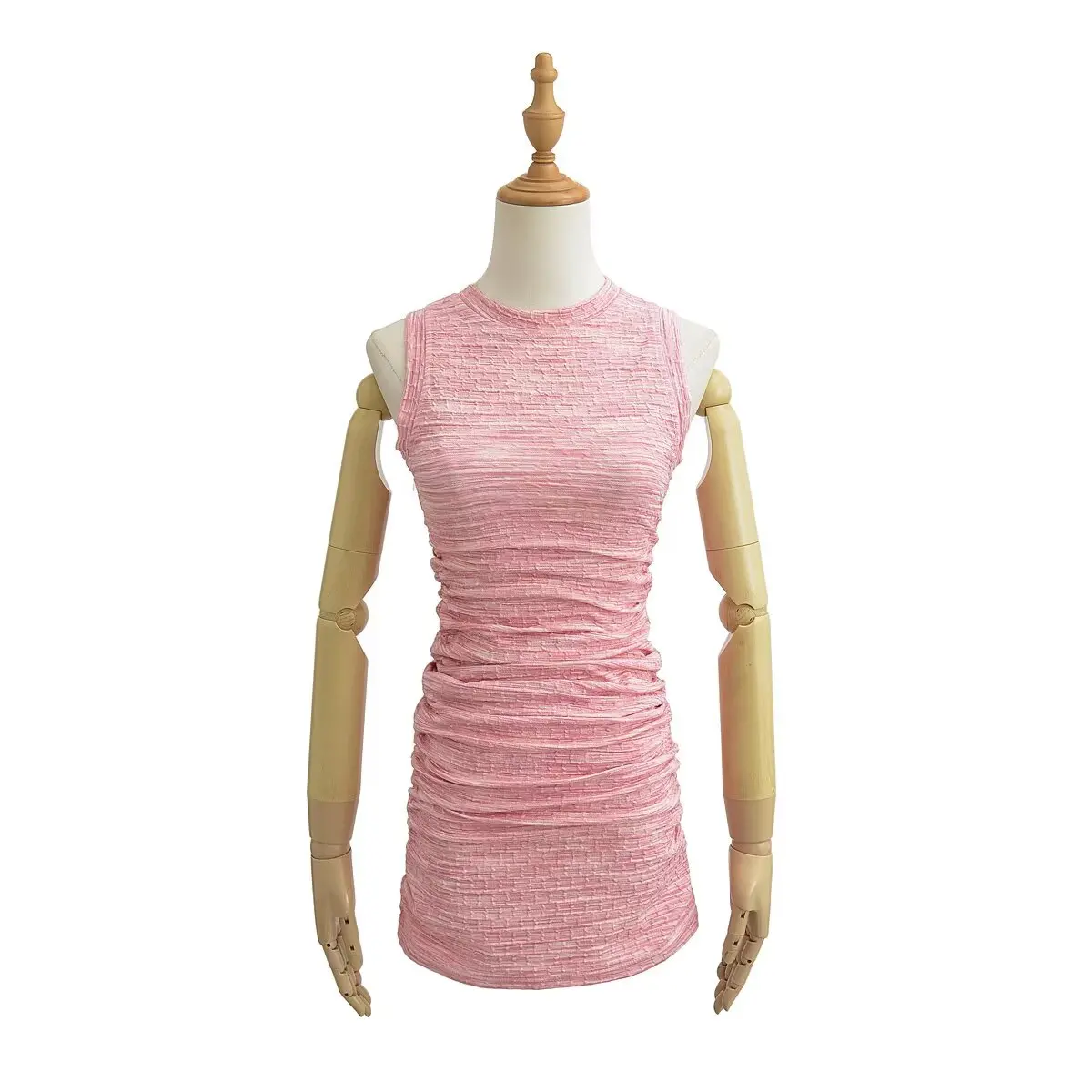 Sexy Pure Desire ronde Ne Slim Fit Elastische Geplooide Svel vrouwen Dr Zomer Hot ort Rok Bodycon Vest Sle Dr