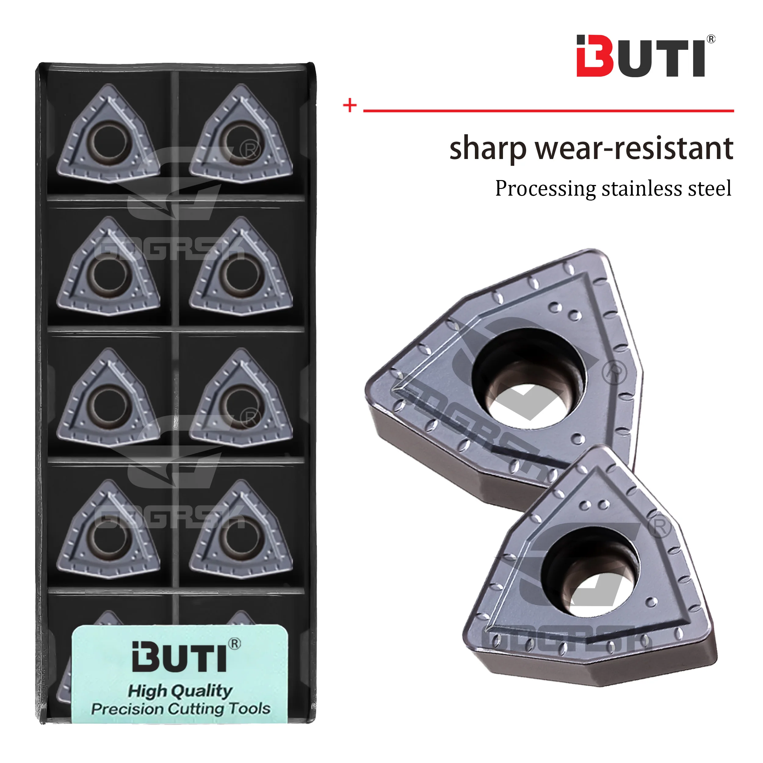 DESKAR WCMX030208/040208 WCMT050308/06T308/080412-MF LF6018S إدراجات مخرطة CNC المستخدمة لمعالجة أدوات الخراطة المصنوعة من الفولاذ المقاوم للصدأ #4