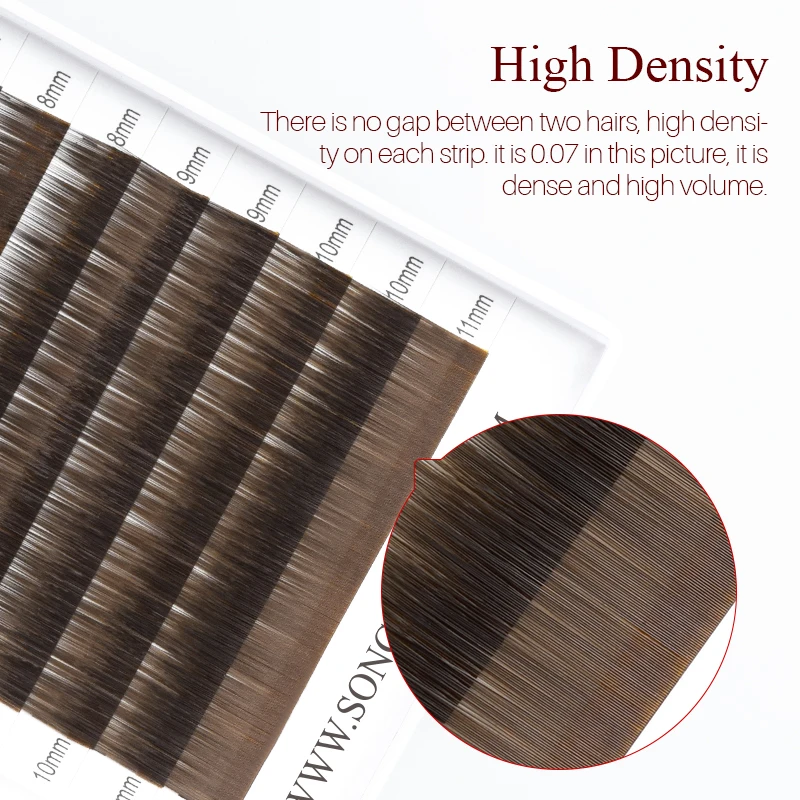 Song Lashes High quality Hot selling 12 rows 0.07 mm Straight Eyebrow Extensions & Tools