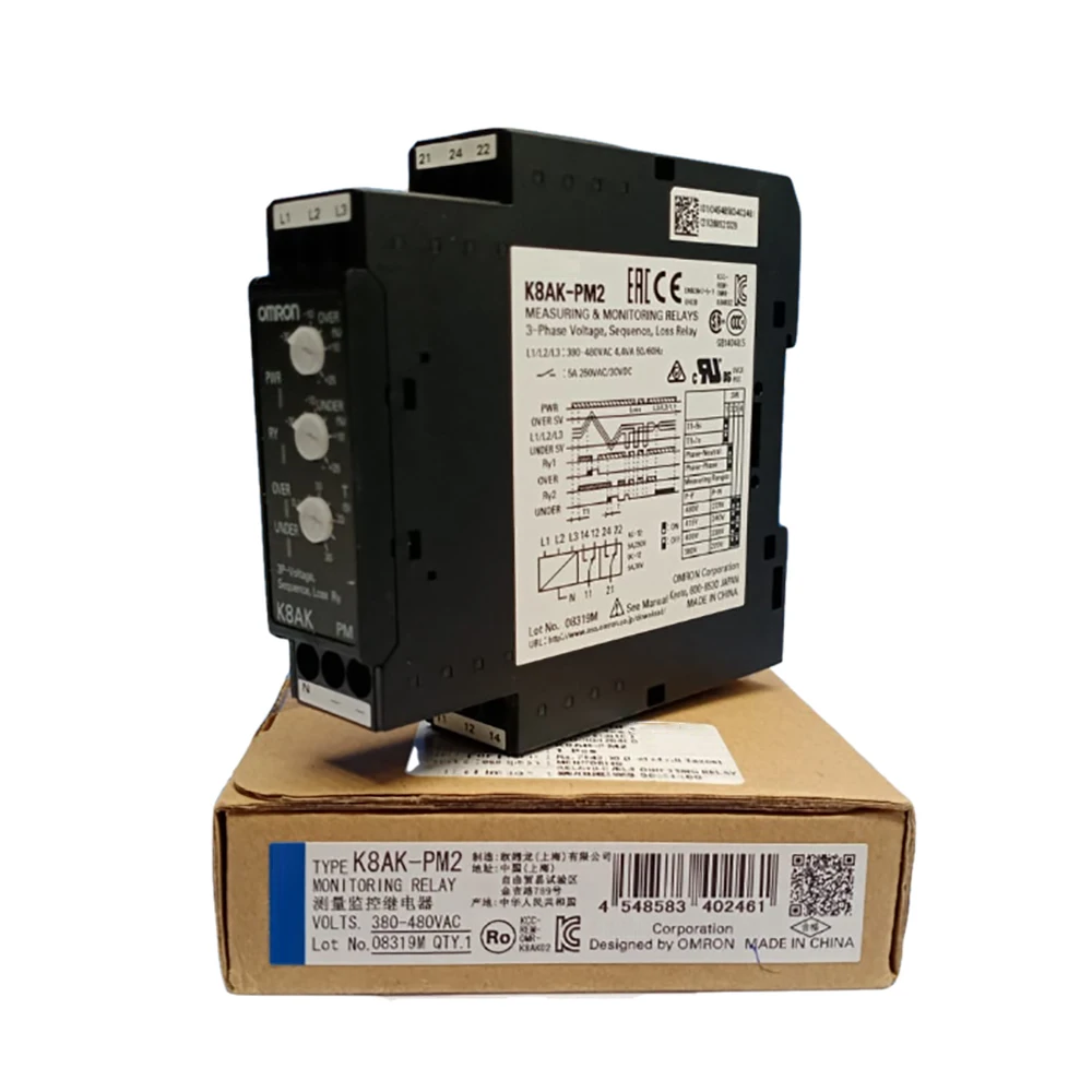 K8AK-PM2 380-480VAC Monitoring Relay Fast Ship High Quality Fast Ship