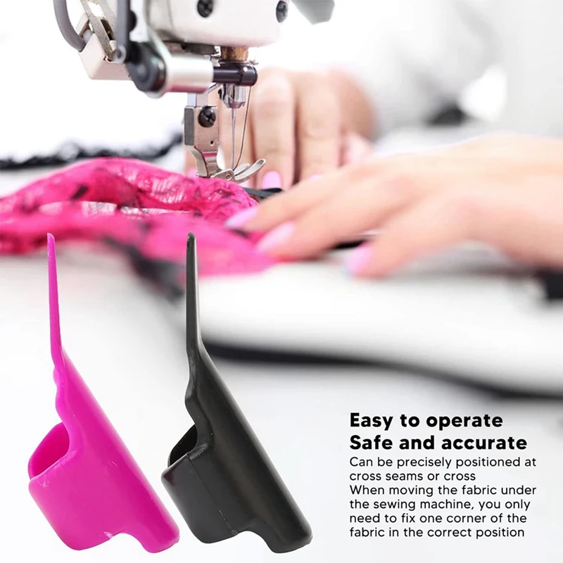 6 Pcs Sewing Finger Thing Pusher, Finger Protector, Fingerthing Thread Controller, Sewing Fabric Ironing Tool Durable