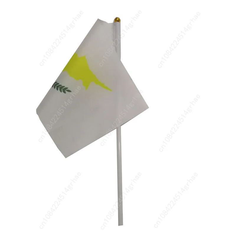 Cyprus Hand Waving Flag Cyprus Flag Small Mini Hand Held Flags 10 Pcs 14x21cm  Sporting Event Support Handheld Flag