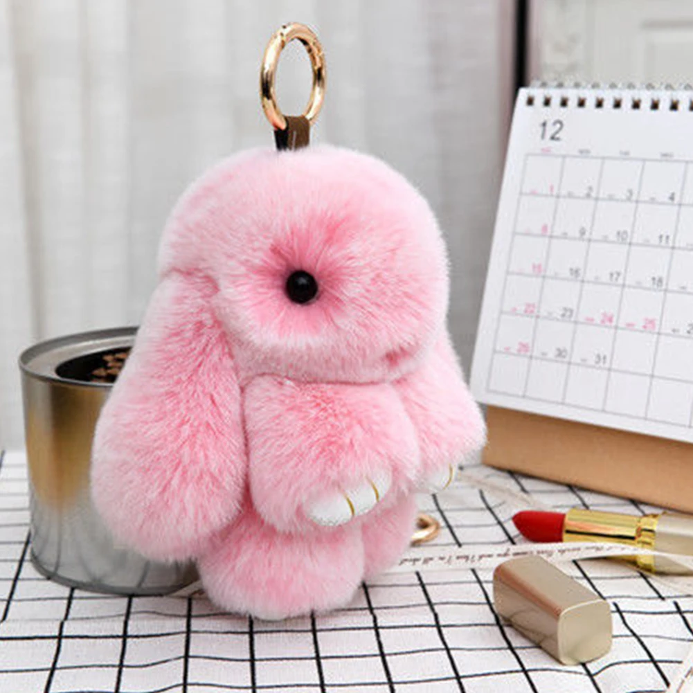 حقيبة يد على ظهر الأزياء معلقة زخرفة زخرفة جميلة كرتون أرانب أفخم ديكور القلادة القلادة للأطفال في سن المراهقة البالغين هدية رائعة #4
