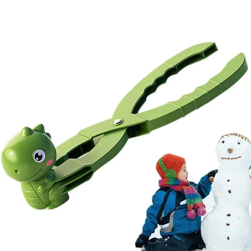 

Snow Ball Maker Mold Dinosaur Shaped Snow ball Maker Clip Winter Snow Sand Mold Tool for Snow ball Fight Outdoor Fun Sports Toys