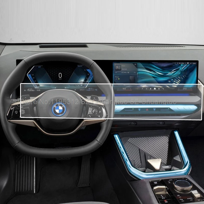 

Защитная пленка из закаленного стекла для BMW X3 2024 2025, автомобильная GPS-радиосистема, навигация и приборная панель, пленка против царапин