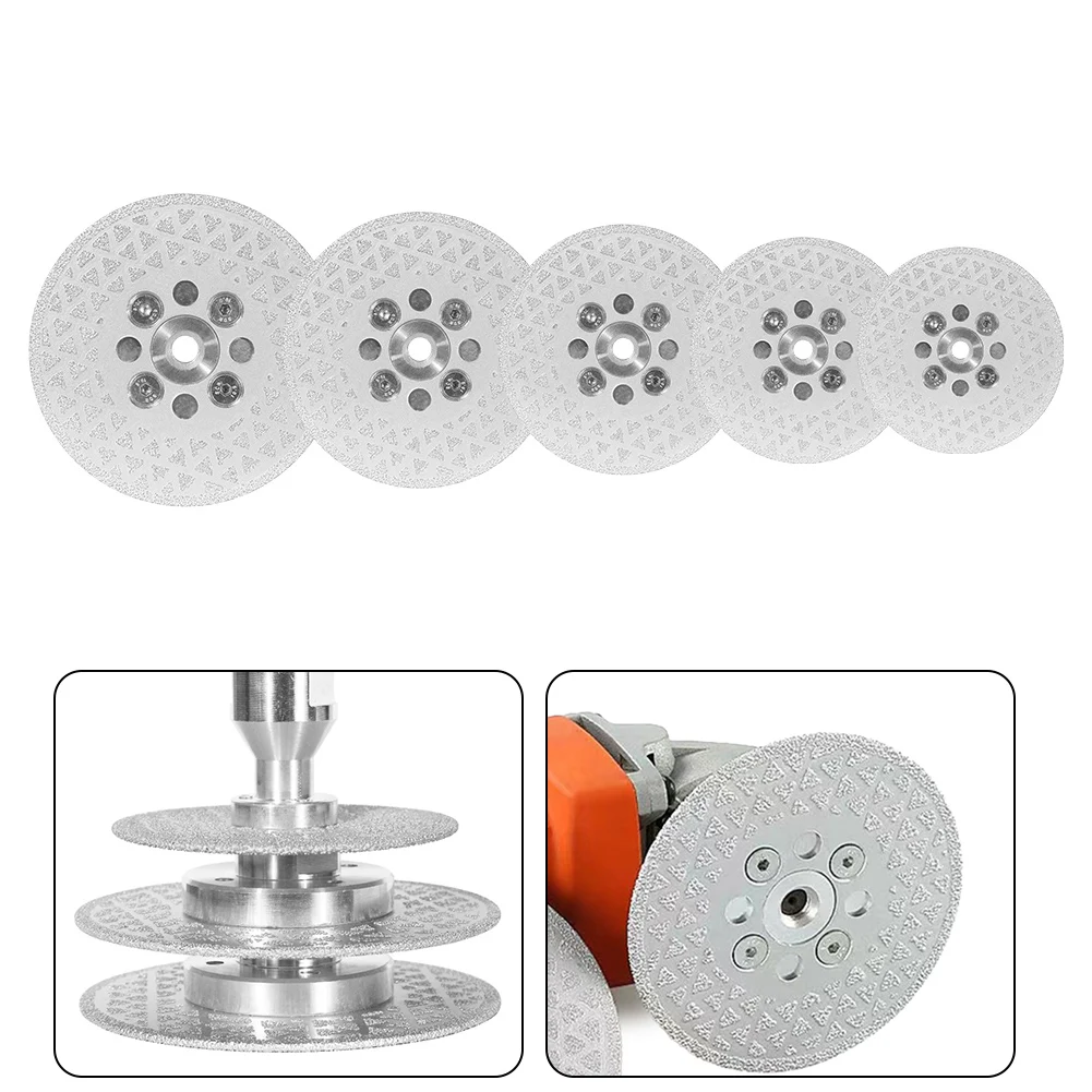 Imagem -05 - Rebolo de Diamante Lâmina Cortante Disco para Telha Granito Mármore Lado Duplo Roda de Corte de Diamante Revestida 1pc 80125 mm M10