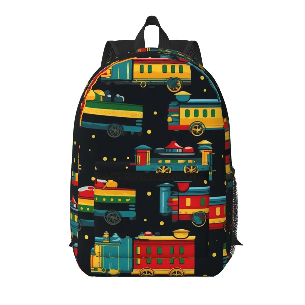

Cartoon Train Models Display Design Student Backpack School Bag Hiking Travel Daypack for Men Women Bookbag Shoulder Bags