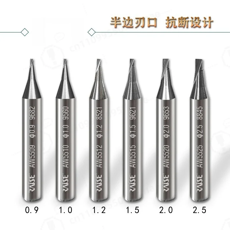 Anti‑Break Tungsten Steel Single‑Edge Milling Cutter Qinghong Drill Bit for Vertical Key Machine