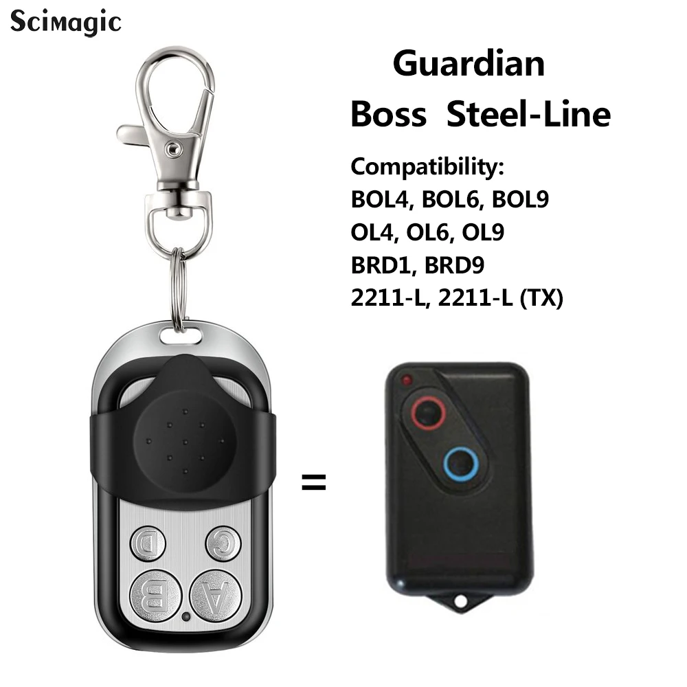 controle remoto da garagem de 303 mhz para o chefe guardiao steelline bht4 bol4 bol6 brd1 brd9 2211 l 2211 l tx porta da garagem 01