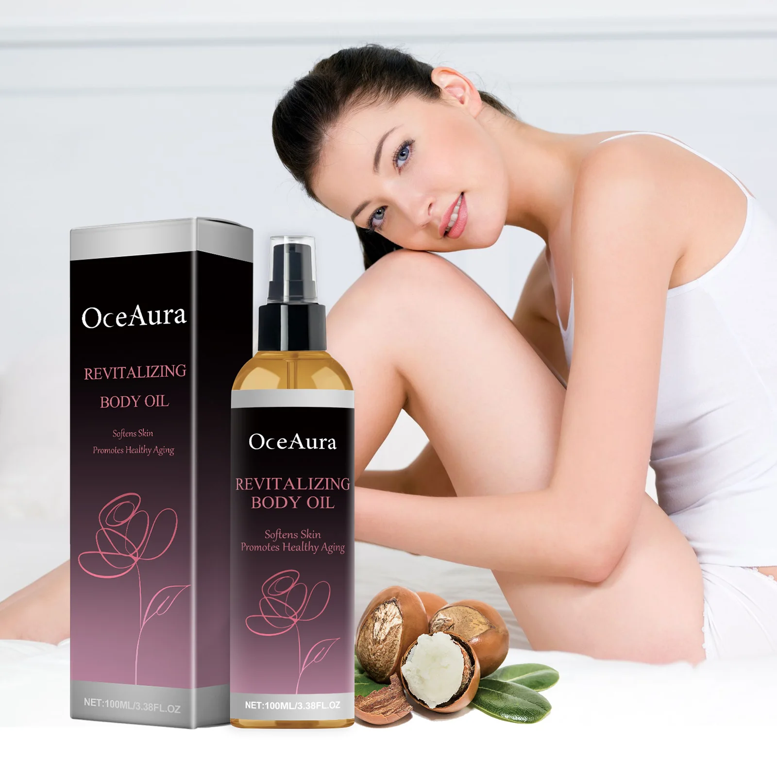 Moisturizing and Soothing Body Oil Moisturizing and Water Locking Moisturizing, Brightening and Brightening, Uniform Skin Color