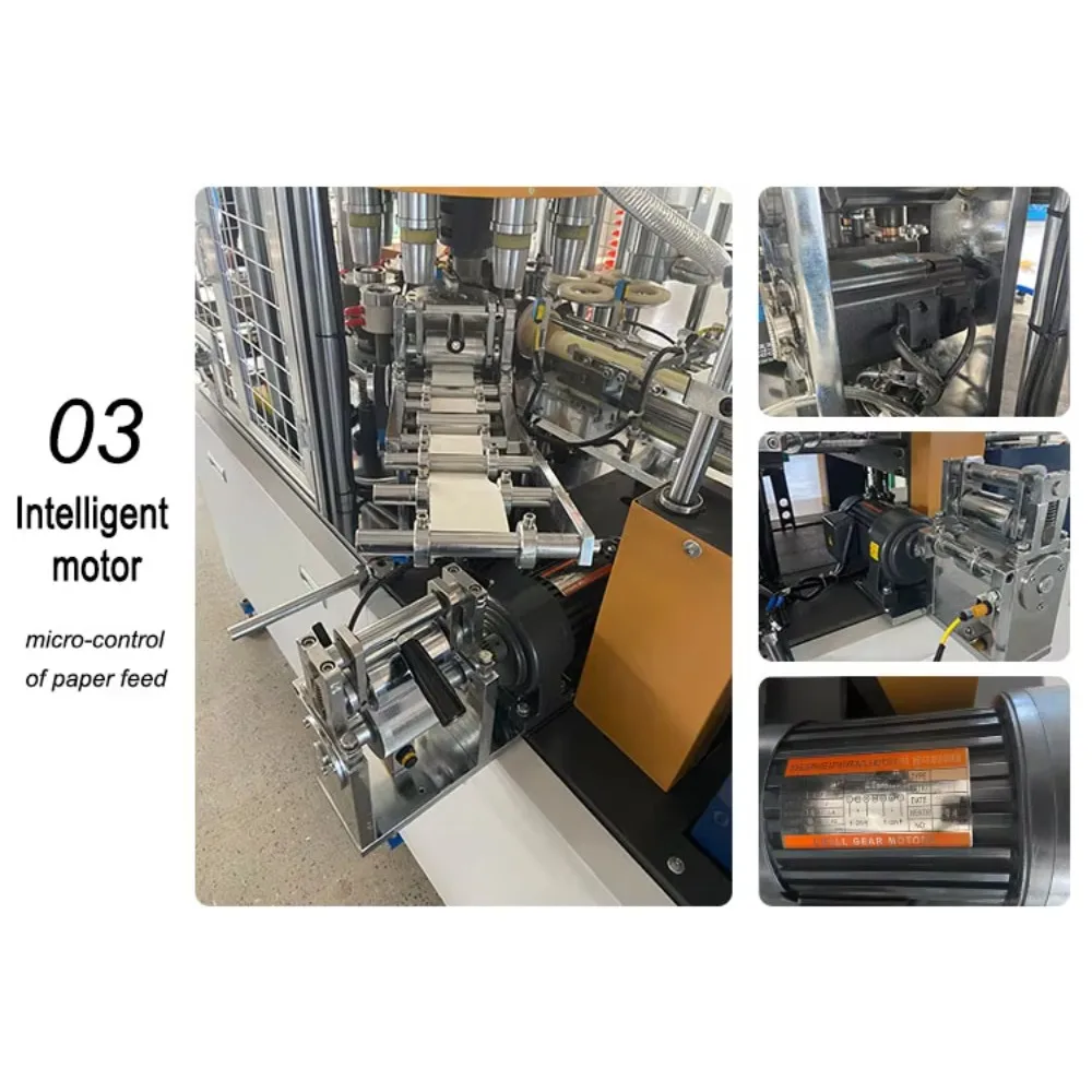 Automatic Disposable Paper Cup Making Machine Paper Cup Production Line For Coffee Shop Tea Restaurant Beverage Equipment