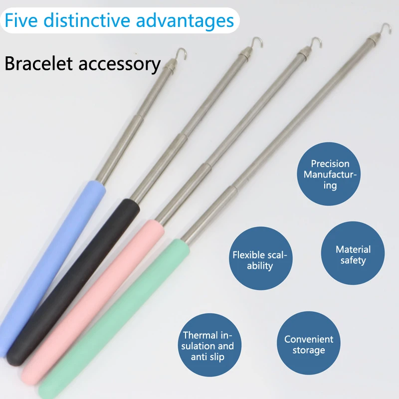 1Pc Bracelet Clasp Helper Tool Bracelets Jewelry Wearing Tools Bracelet Fastening Helper Plier Clip Quick Donning