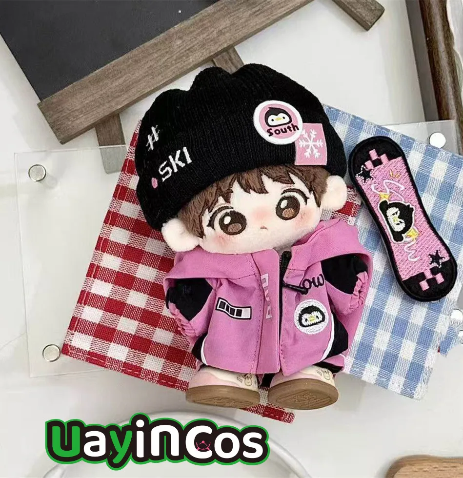 

10cm Doll Clothes Cute Snow Ski Suit Set Hat Coat Trousers Snowboard Embroidery Costume Doll Anime Game Toy Kids Gifts Cosplay