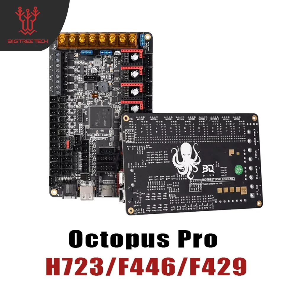 

Материнская плата BIGTREETECH BTT OCTOPUS PRO, 32-битная плата управления TMC5160 PRO TMC2209, запчасти для 3D-принтера Ender3, обновление для Voron