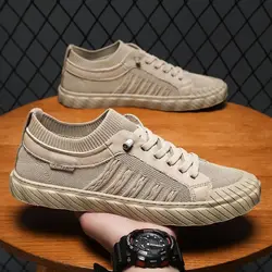 Fashion Vulcanized Shoes for Men Luxury Men‘s Casual Shoes Outdoor Walking Loafers Men's Comfortable Flats Zapatos Para Hombres