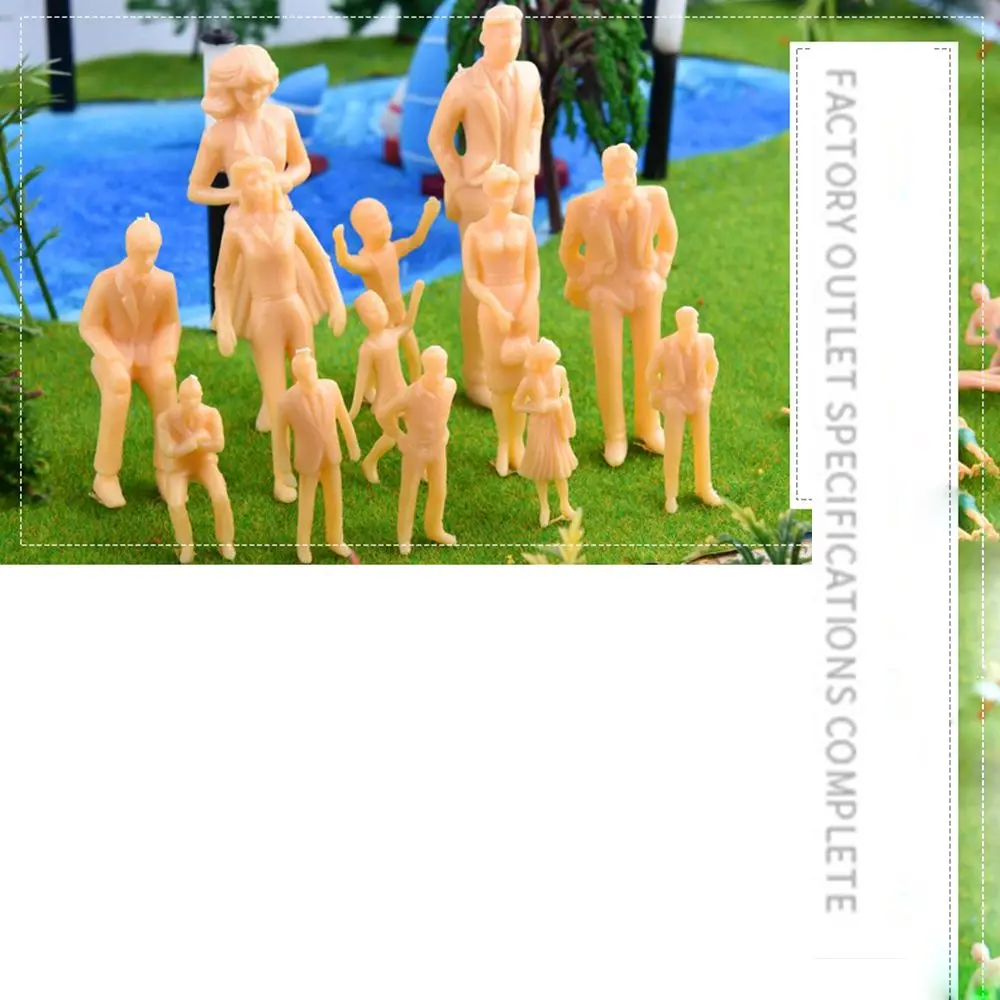 10/30pcs 1:25/1:30/1:50 Scale People Figures Beach Crowd People Action Figure Mini for HO Train Travel Scenery DIY