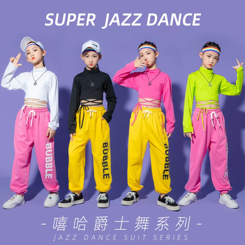 

Girls jazz dress model personality catwalk set Student body training children hip hop hip hop fashion dress