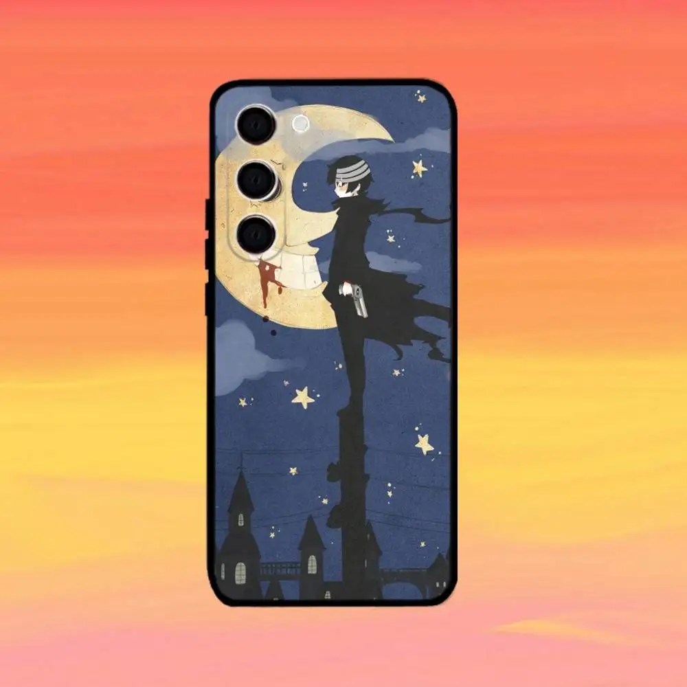 Etui na telefon Anime S-Soul Eater do Samsung Galaxy A73, A72, A71, A70, A53, A52, A51, inne modele, miękki czarny pokrowiec