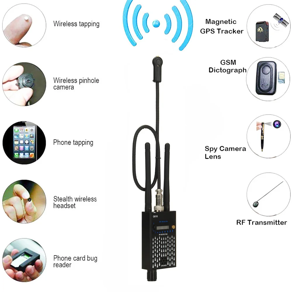 G618W G618D G318 Super Sensitive Audio Bug Detector Camera-Detector GSM GPS Full Range RF Bug Tracker Detector